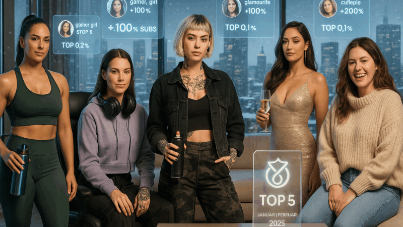 DIE TOP-5 beliebtesten OnlyFans-Models im Januar und Februar 2025