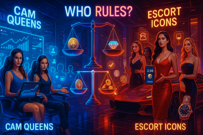 Cam Queens vs. Escort Icons: Who Rules the Adult Money Game in 2025?