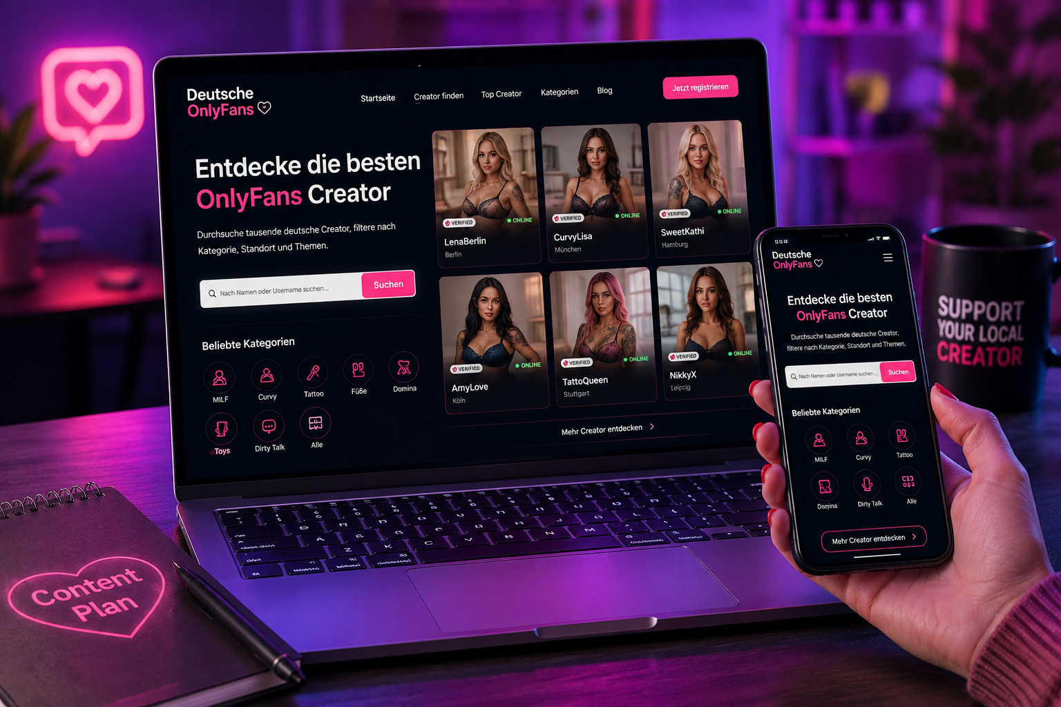 Creator Discovery und OnlyFans Creator Suche auf Deutsche-OnlyFans.de